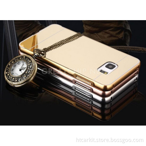 For samsung galaxy note5 metal mirror aluminum bumper case